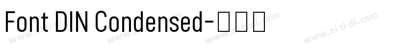 Font DIN Condensed字体转换